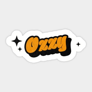 Ozzy - Retro Classic Typography Style Sticker